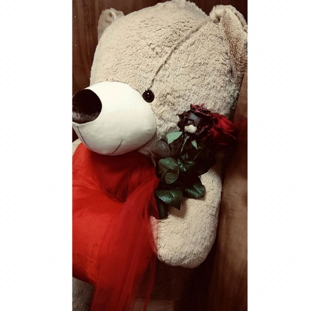 XXXL Love Bear & Roses 1.5m